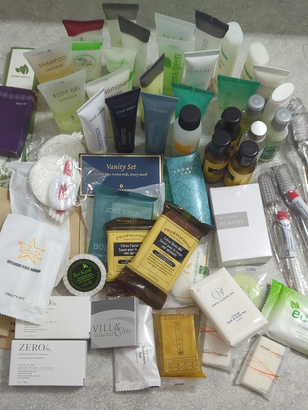 Large Lot Of Hotel Travel Sized Vanity & Bath Toiletries - 1.5 Kg